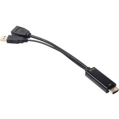 DisplayPort-kablar - Standard HDMI-Standard HDMI Club 3D HDMI/USB A-DisplayPort M-F 0.2m