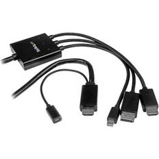 StarTech DisplayPort/DisplayPort Mini/HDMI - HDMI/USB B Micro M-F 2m