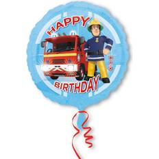 Childrens Parties Text & Theme Balloons Amscan Foil Ballon Standard Fireman Sam Happy Birthday