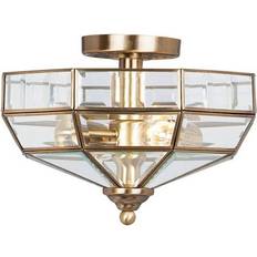 Brass Ceiling Flush Lights Elstead Lighting Old Ceiling Flush Light 32cm