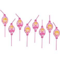 Stjerner Sugerør Amscan Straw Drinking My Princess 8-pack