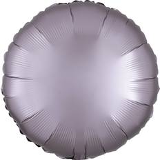 Amscan Foil Ballon Circle Standard Satin Luxe Greige Grey