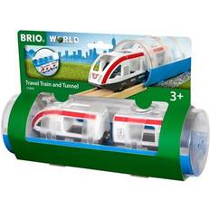 Plastikspielzeug Eisenbahnen BRIO Travel Train &Tunnel 33890