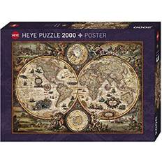 Heye World Map Vintage 2000 Bitar