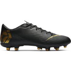 Gold Soccer Shoes Nike Vapor 12 Academy Mg M - Black/Metallic Vivid Gold