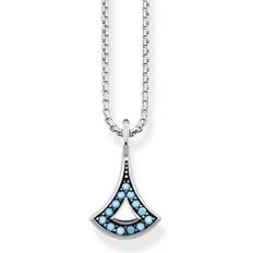 Turkis Halskæder Thomas Sabo Asian Ornaments Necklace - Silver/Turquoise