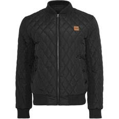 Urban Classics Parka Classic Diamond Quilt - Marrone/Nero