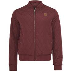 Urban Classics Diamond Quilt Jacket - Burgundy