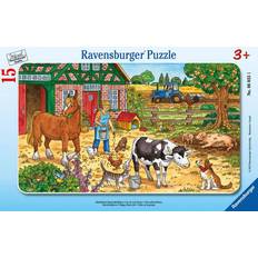 Ravensburger Glückliches Bauernhofleben RAHMENPUZZLE (15 TEILE)