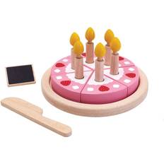 Leksaksmat trä tårta Plantoys Birthday Cake Set