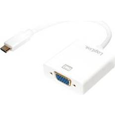 LogiLink USB C-VGA M-F 0.1m