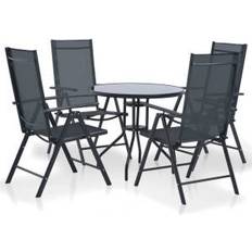 Lounge Patio Dining Sets Garden & Outdoor Furniture vidaXL 44447 Patio Dining Set, 1 Table incl. 4 Chairs