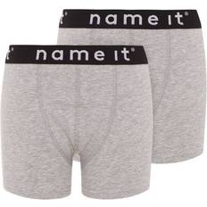 Name It Boxer Shorts Children's Clothing Name It Boxer Shorts 2-pack - Grey/Grey Melange (13163615)