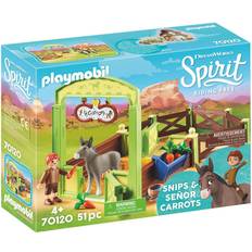 Playmobil Bauernhöfe Spielsets Playmobil Snips & Señor Carrots with Horse Stall 70120