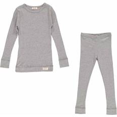 18-24M Pysjamaser MarMar Copenhagen Sleepwear - Grey Melange