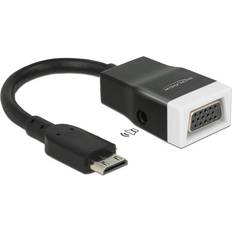 Hdmi til mini hdmi adapter DeLock HDMI Mini-VGA/3.5mm M-F Adapter