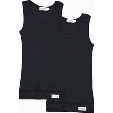 Modal Toppe Børnetøj MarMar Copenhagen Sleeveless 2-pack - Black