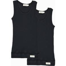 9-12M - Jungen Tanktops MarMar Copenhagen Baby Sleeveless 2-pack - Black