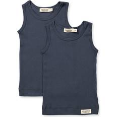 9-12M - Jungen Tanktops MarMar Copenhagen Baby Sleeveless 2-pack - Blue