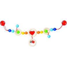 Pram Chain Heart with Clips