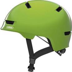 Approuvé selon CE EN 1078 - Enfant Casques de vélo ABUS Scraper Kid 3.0 Shiny Green Casque de vélo enfant