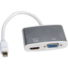 Roline Mini DisplayPort-HDMI/VGA Adapter M-F 0.1m