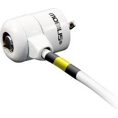 Accesorios de computadora Mobilis MS001111 Cable Antirrobo Blanco 1.8 m