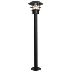 Black Bollards Elstead Lighting Helsingor Bollard 100cm