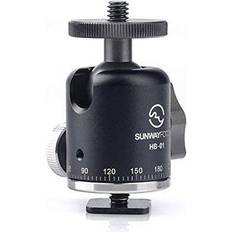 Aluminio Cabezales de Trípode Sunwayfoto Multi-Function Mini Ballhead with Hot Shoe Adapter, 7 Lbs Capacity