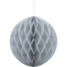 Grå Honeycombbolde PartyDeco Honeycomb Ball 10cm Light Grey