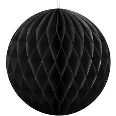 Runde Honeycombbolde PartyDeco Honeycomb Ball 10cm Black