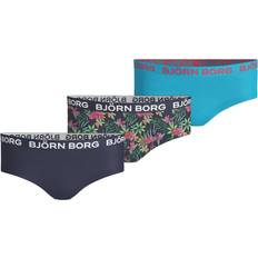 Azul Bragas Björn Borg Exotic Girl Cotton Stretch Hipster 3-pack - Peacoat (1921-1086-70011)