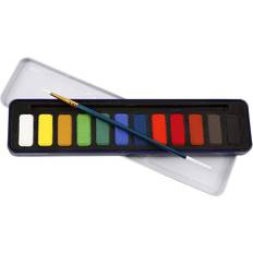 Røde Akvarellmaling Colortime Watercolor Paint Set