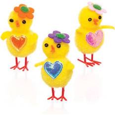 Cheap Table Decorations Baker Ross Pom Pom Chicks 6-pack