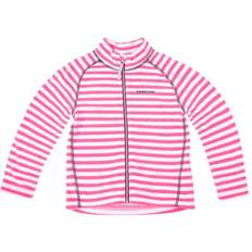 Didriksons Monte Kid's Fleece Jacket - Caramel Pink Strip (502009-920)