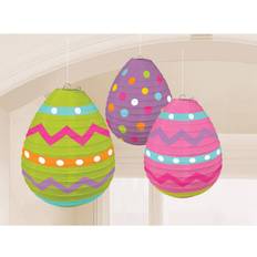 Paper Cake Candles Amscan Lanterns Egg Shaped 3-pack