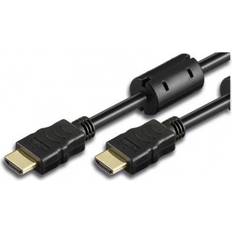 Techly High Speed with Ethernet HDMI-HDMI Ferrite 2m