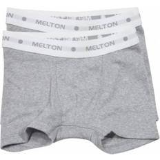 9-12M Boxershorts Børnetøj Melton Boxershorts 2-pack - Grey Melange Rib