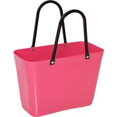 Hinza Totes & Shopping Bags Hinza Shopping Bag Small (Green Plastic) - Tropical Pink