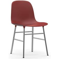 Red Kitchen Chairs Normann Copenhagen Form Chrome Kitchen Chair 80cm