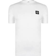 Stone Island Men T-shirts & Tank Tops Stone Island Badge Logo T-shirt - White