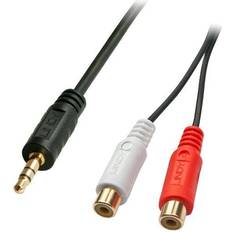 2RCA-3,5 mm Kabler Lindy Premium 2RCA-3.5mm M-F 0.2m