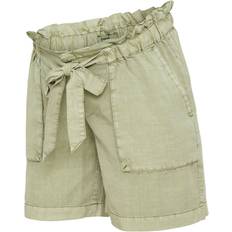 Buttons Maternity & Nursing Wear Mamalicious Tie-band Maternity Shorts Green/Oil Green (20008364)