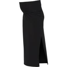 Nederdele til gravide Graviditets- & Ammetøj Mamalicious Maxi Maternity Skirt Black/Black (20009889)