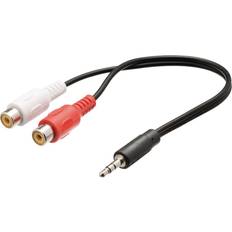 Valueline 3.5mm-2RCA M-F 0.2m