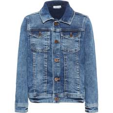 Name It Kid's Super Soft Denim Jacket - Blue/Medium Blue Denim (13160759)