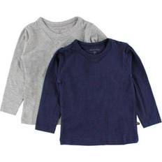 Minymo T-shirt LS 2-pack - Dark Navy (3934-778)