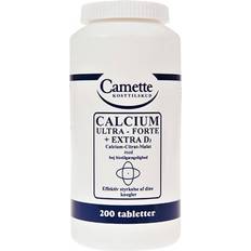 Camette Vitaminer & Kosttilskud Camette Calcium Ultra Forte + Vitamin D3 10mg 200 stk