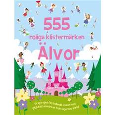 Bok med klistermärken 555 roliga klistermärken - Älvor (Häftad)