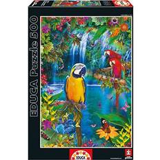 Pussel 500 bitar Educa Bird Tropical Land 500 Bitar
